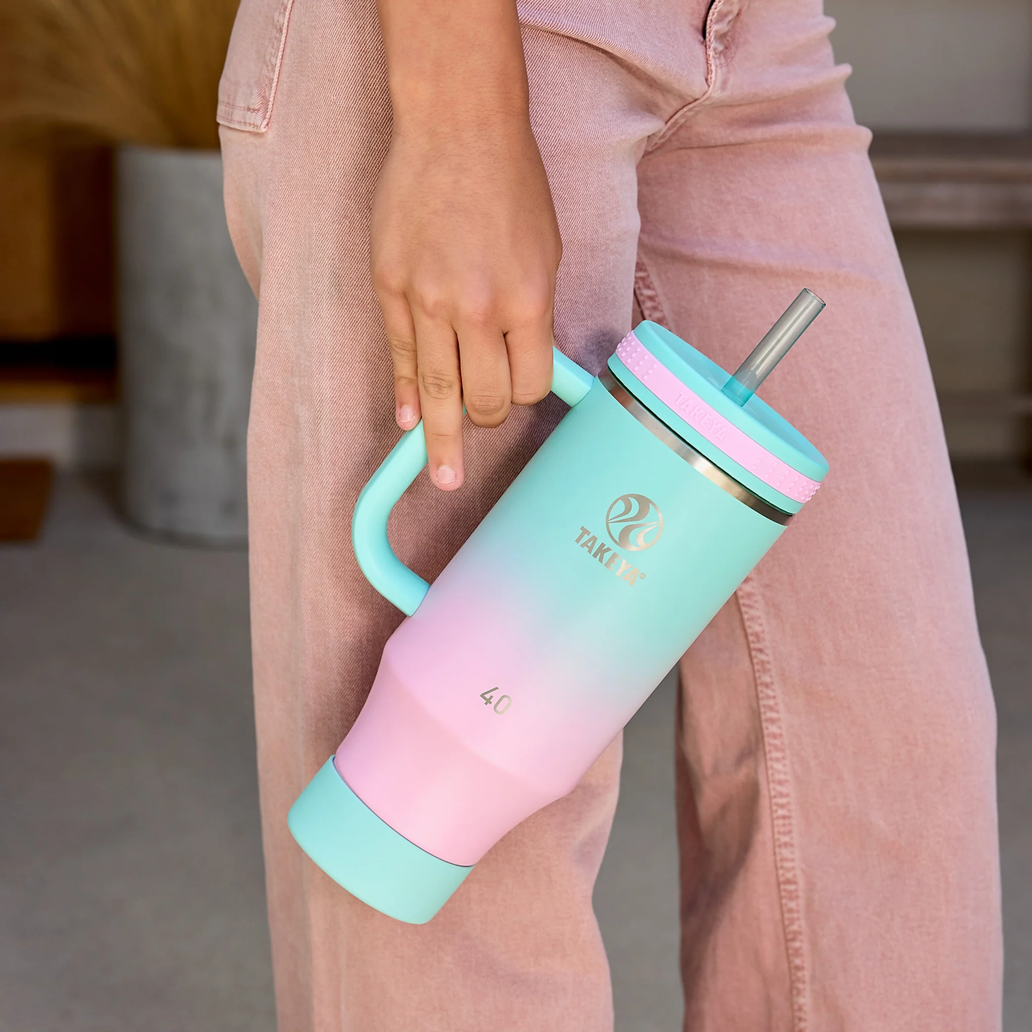 Straw Tumbler With Handle - Image 66