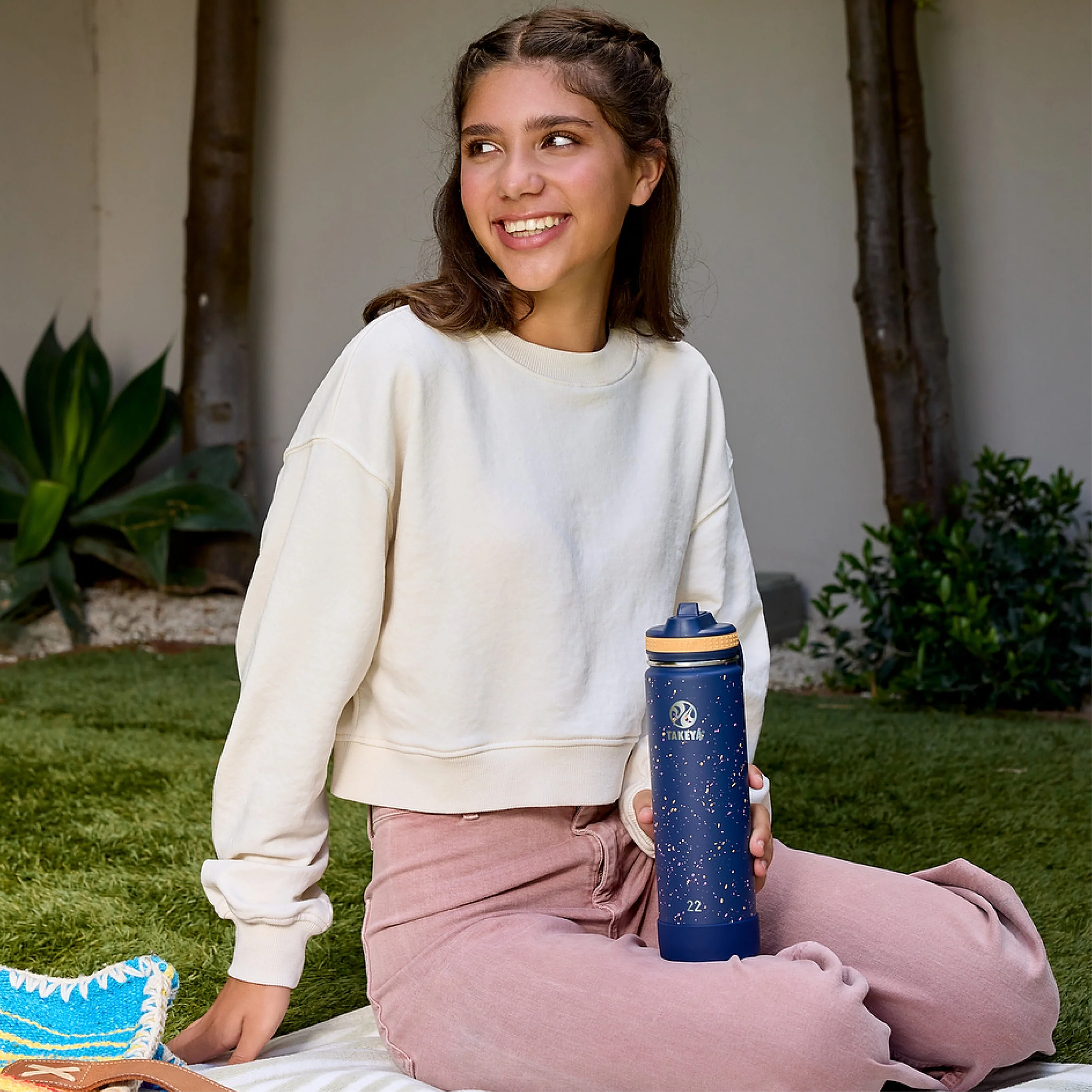 Actives Water Bottle With Straw Lid - Image 106