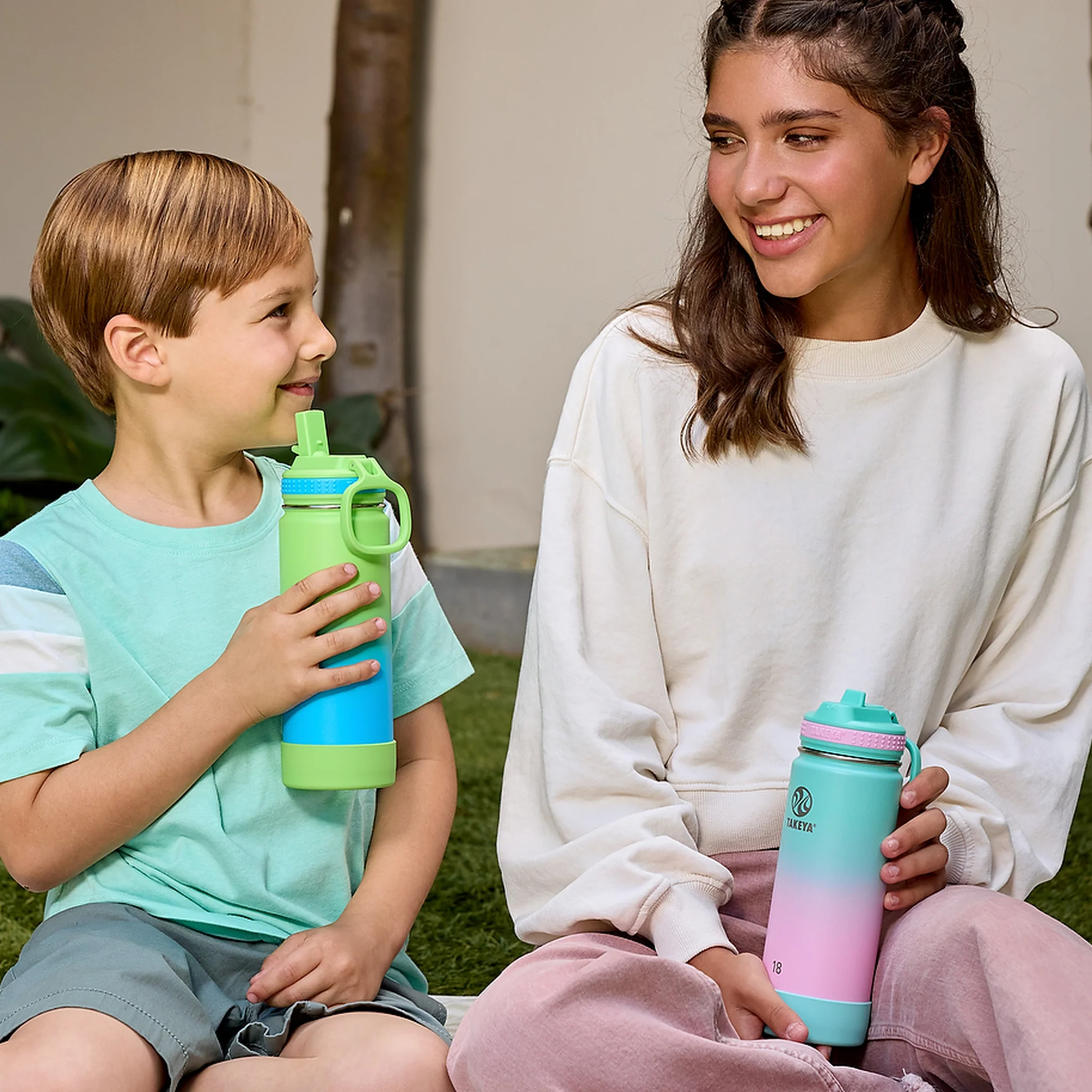 Actives Water Bottle With Straw Lid - Image 125