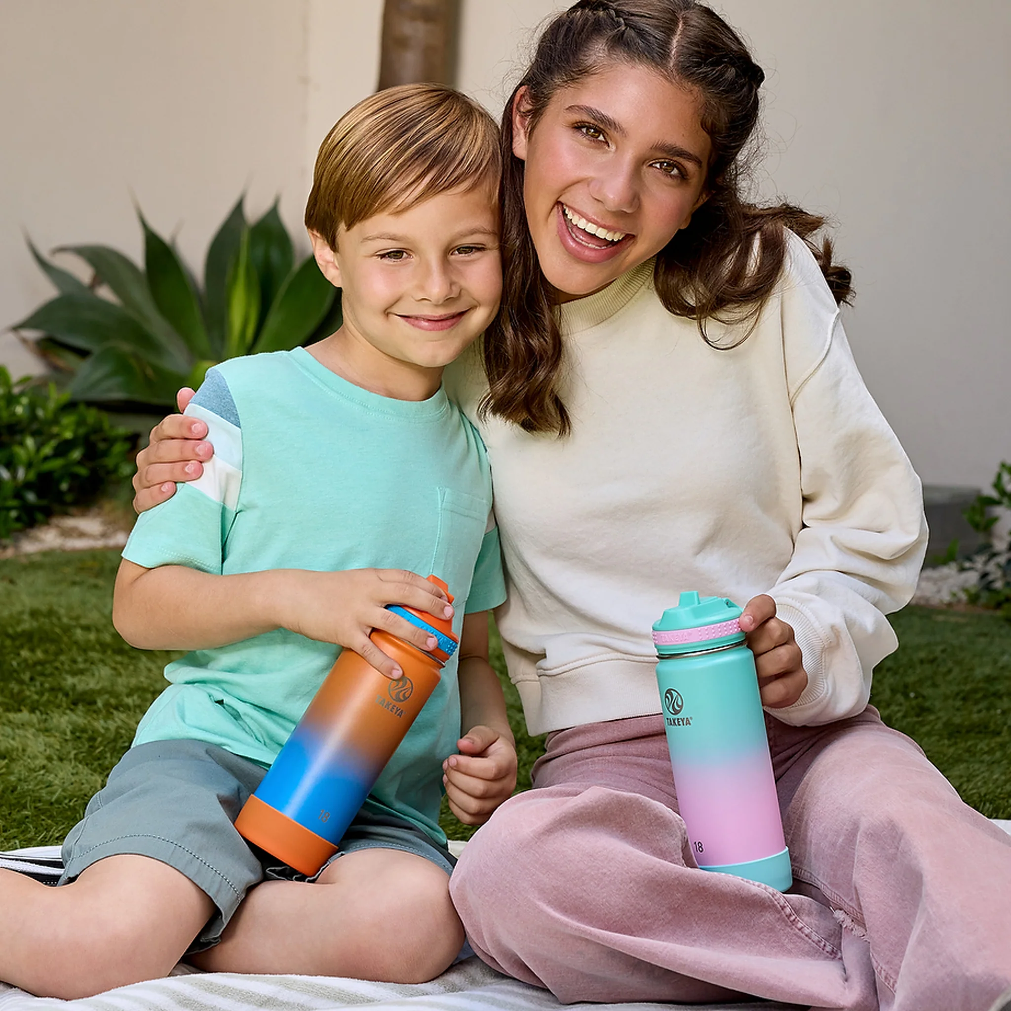 Actives Water Bottle With Straw Lid - Image 132