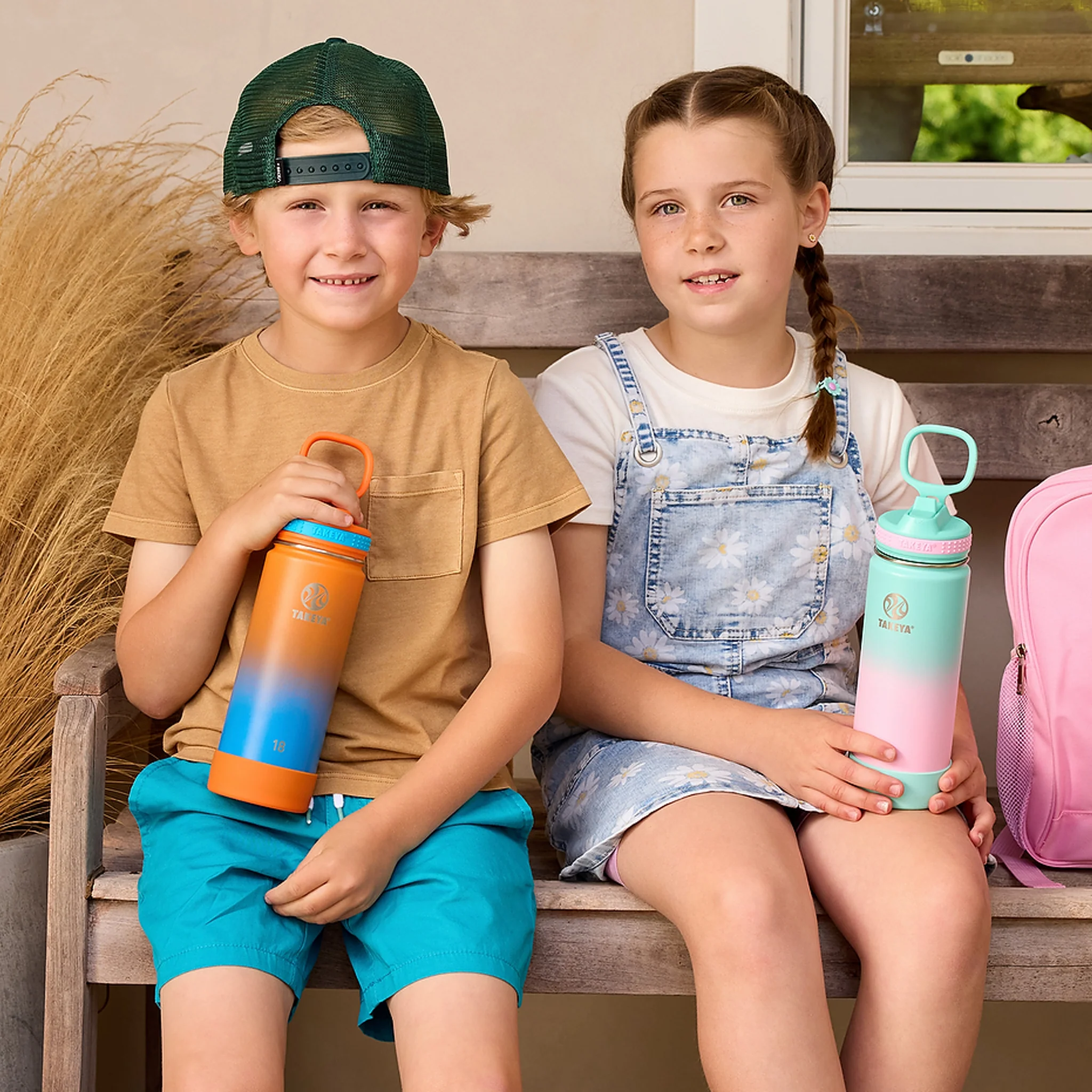 Actives Water Bottle With Straw Lid - Image 133