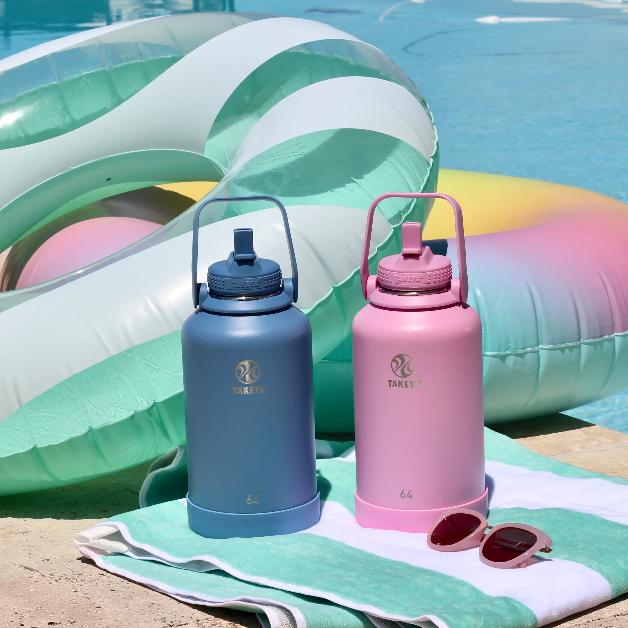 Actives Water Bottle With Straw Lid - Image 38