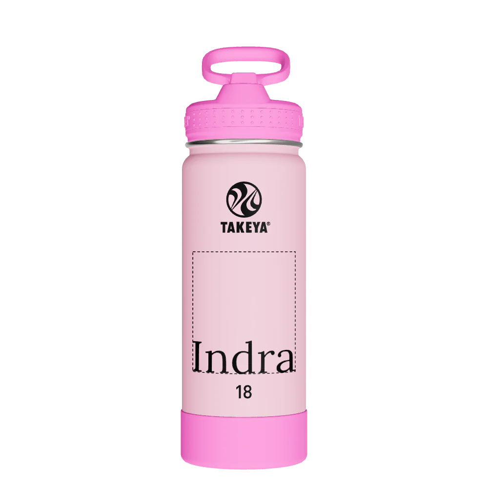 Actives Kids Glow In The Dark Water Bottle With Straw Lid - customized