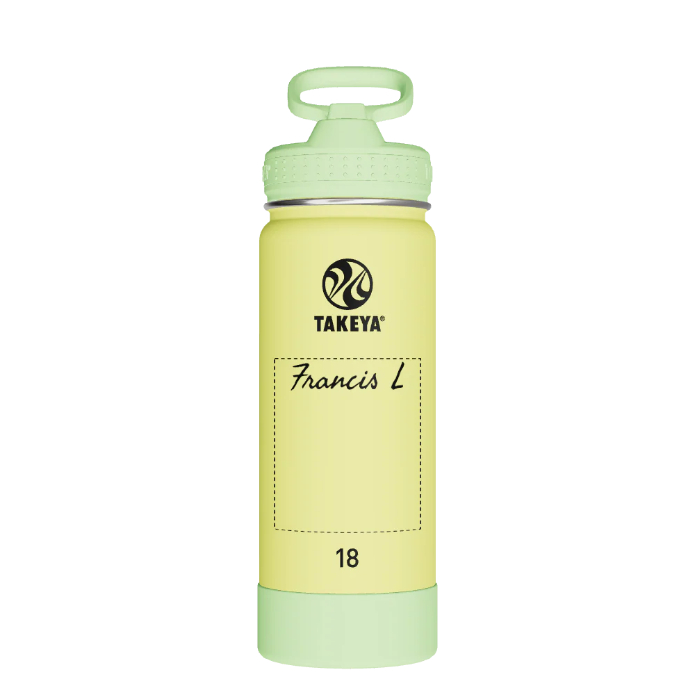 Actives Kids Glow In The Dark Water Bottle With Straw Lid - customized