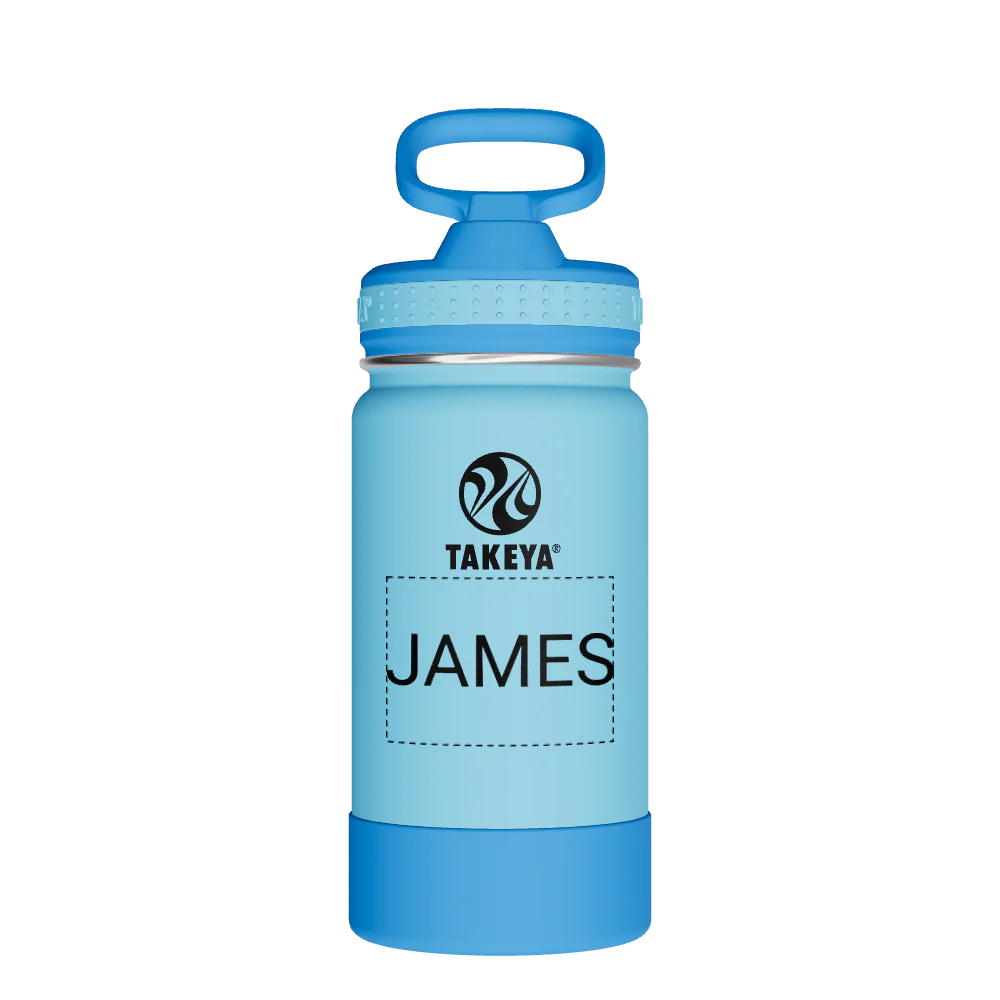 Actives Kids Water Bottle With Straw Lid - customized