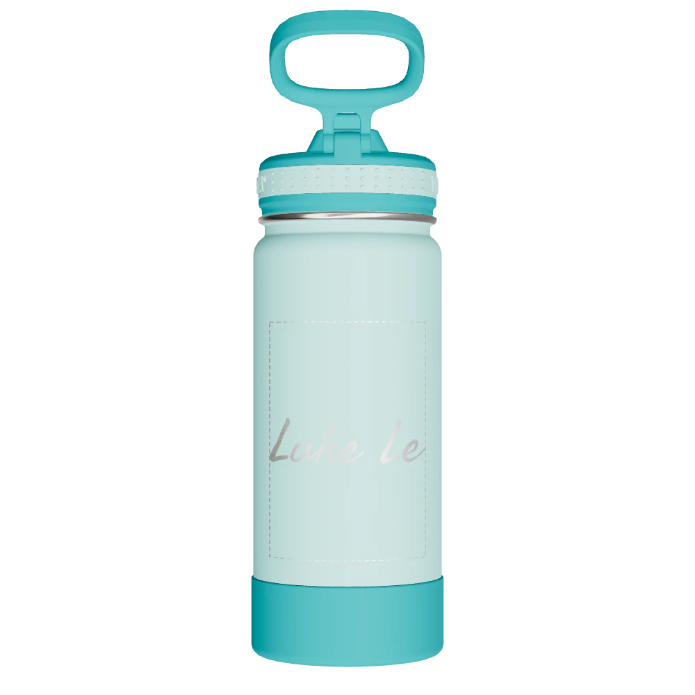 Actives Kids Water Bottle With Straw Lid - customized