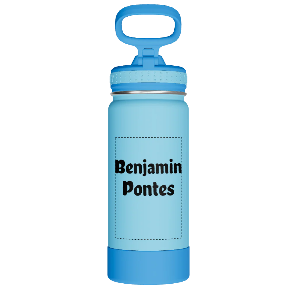Actives Kids Water Bottle With Straw Lid - customized - Image 2
