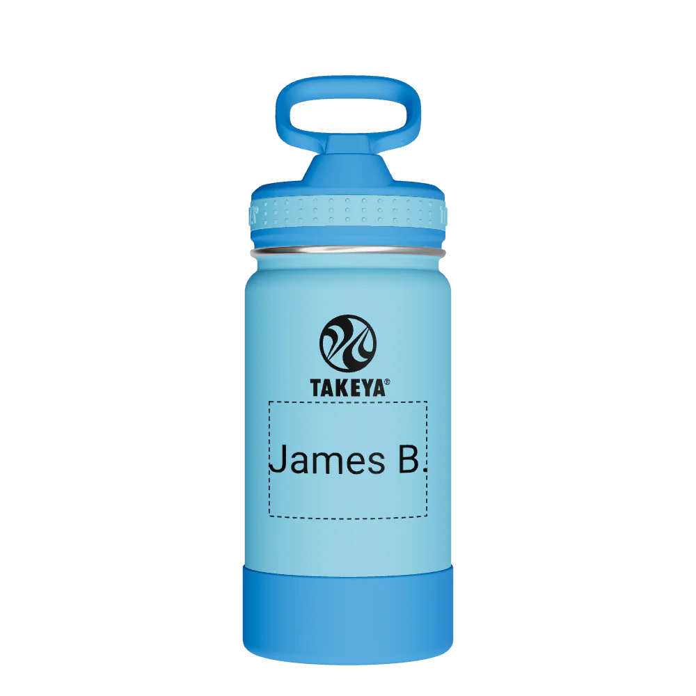 Actives Kids Water Bottle With Straw Lid - customized