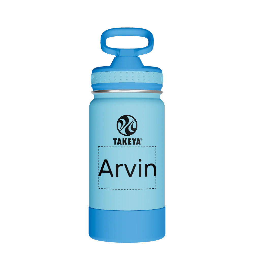 Actives Kids Water Bottle With Straw Lid - customized