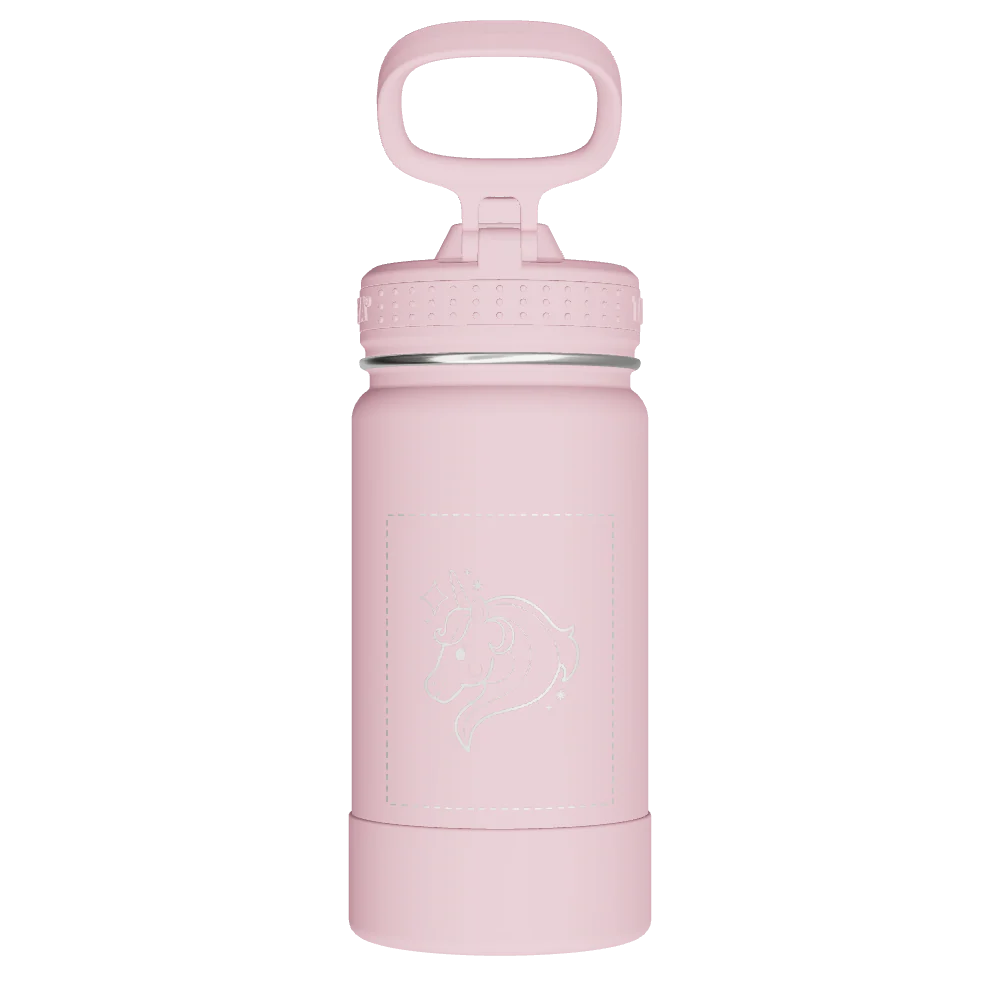 Actives Kids Water Bottle With Straw Lid - customized - Image 2