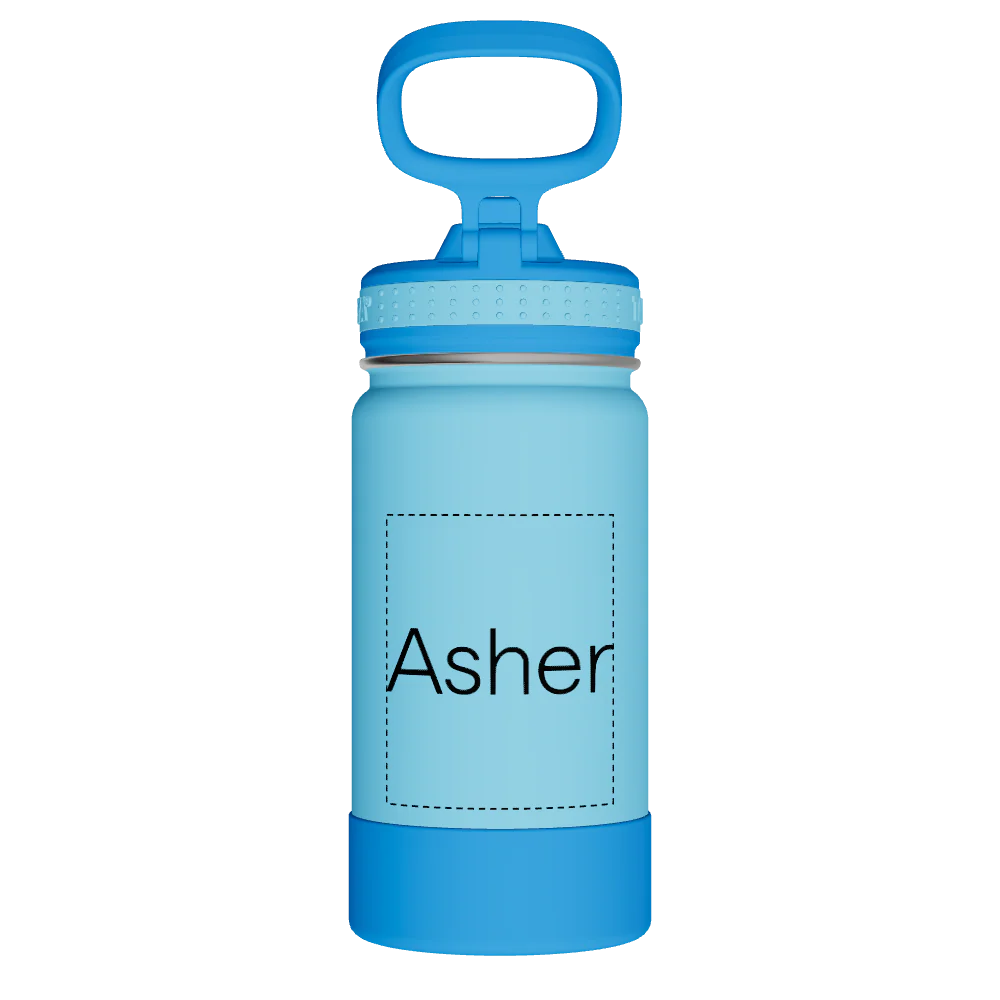 Actives Kids Water Bottle With Straw Lid - customized