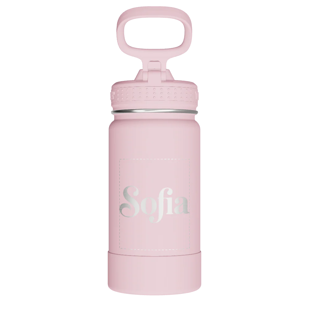 Actives Kids Water Bottle With Straw Lid - customized - Image 2