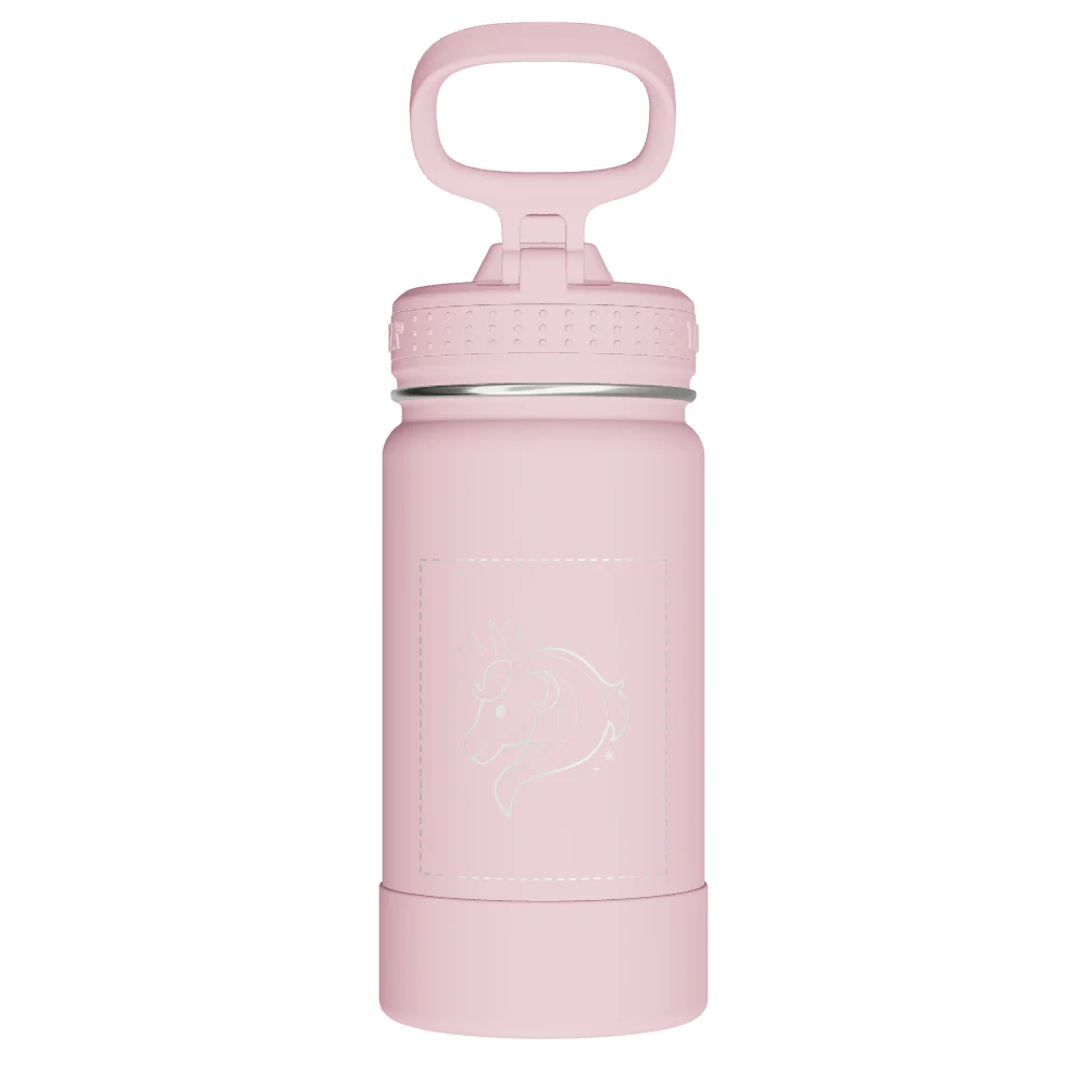 Actives Kids Water Bottle With Straw Lid - customized - Image 2