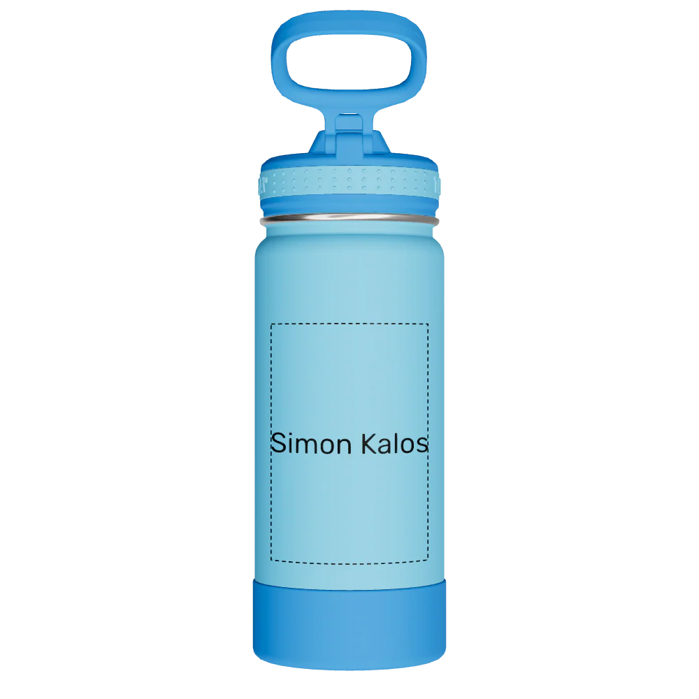 Actives Kids Water Bottle With Straw Lid - customized