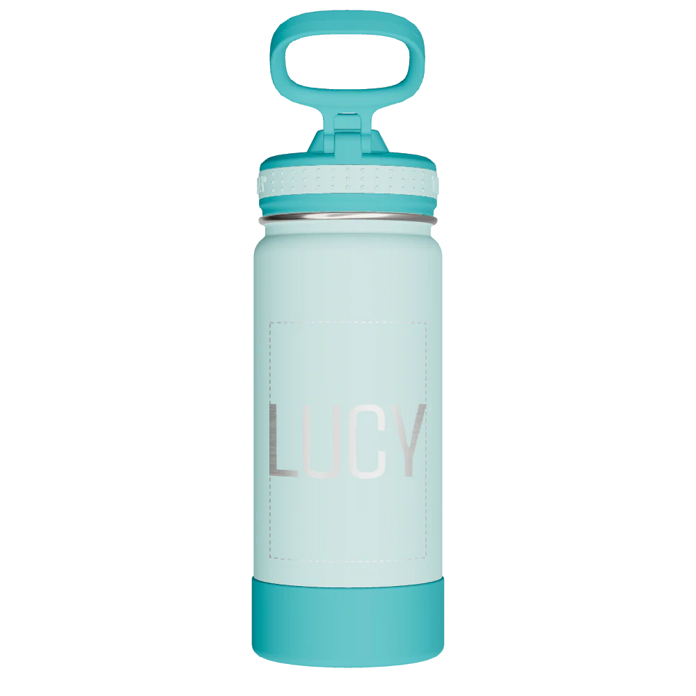 Actives Kids Water Bottle With Straw Lid - customized