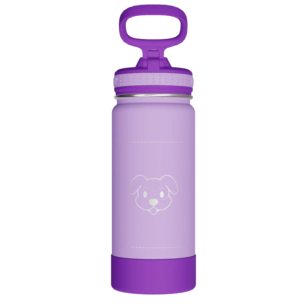 Actives Kids Water Bottle With Straw Lid - customized - Image 2