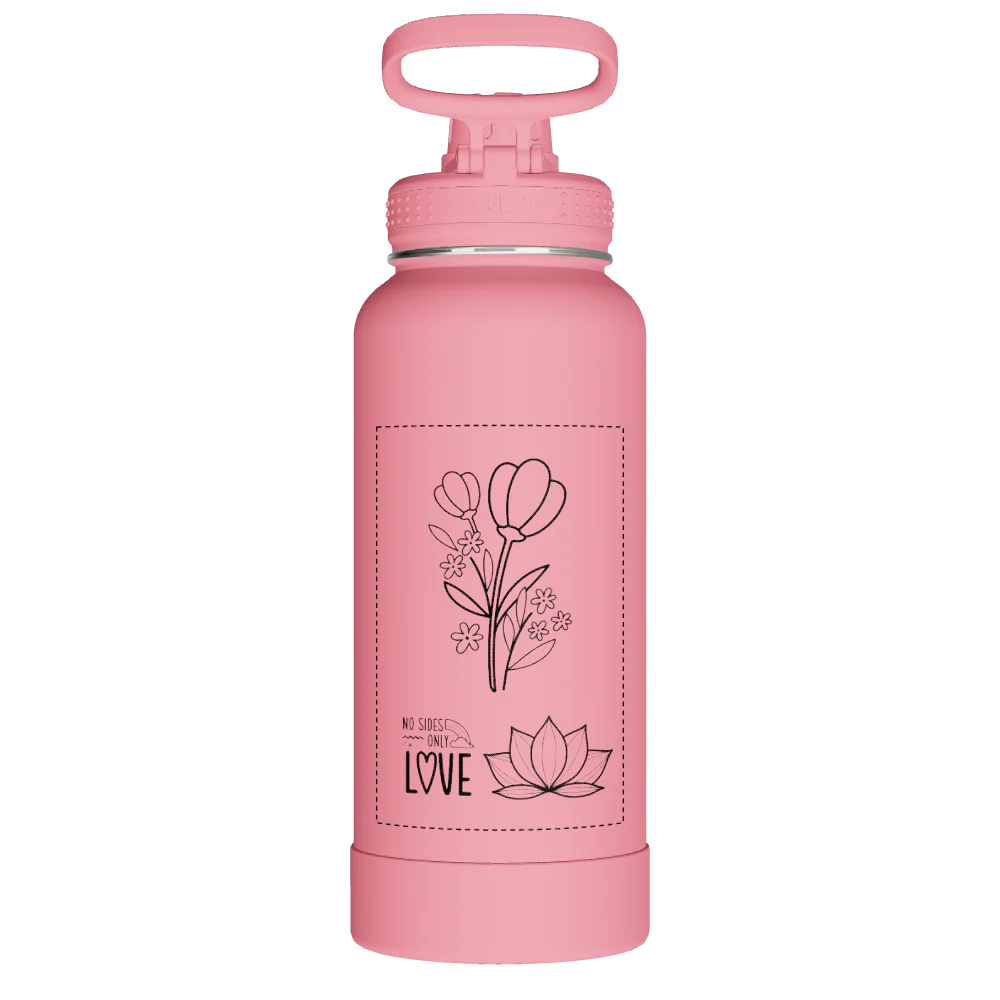 Actives Water Bottle With Spout Lid - customized - Image 2