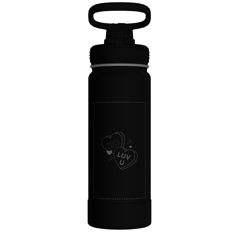 Actives Water Bottle With Spout Lid - customized - Image 2