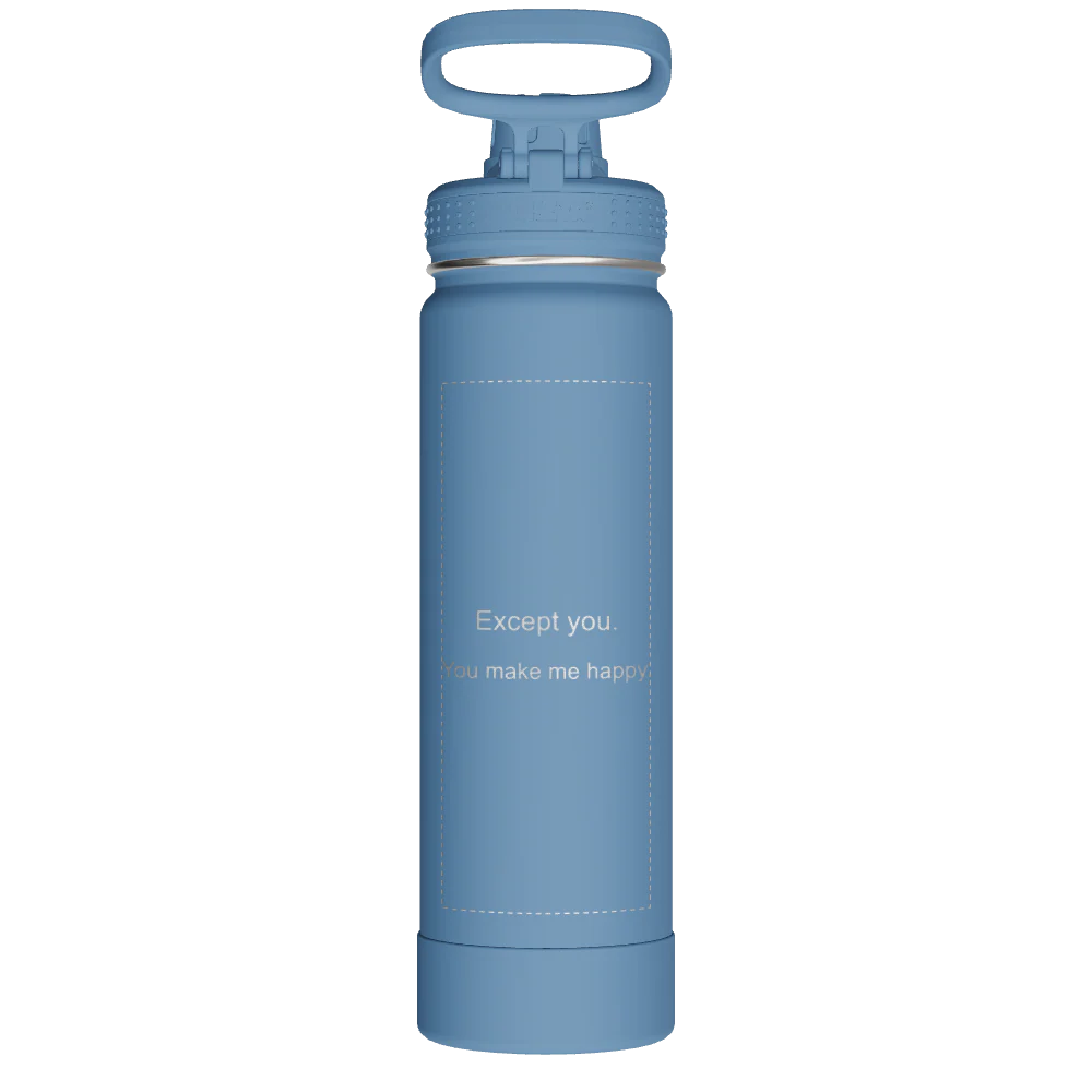 Actives Water Bottle With Spout Lid - customized - Image 2
