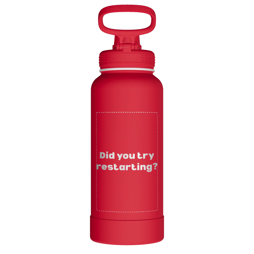 Actives Water Bottle With Spout Lid - customized - Image 2