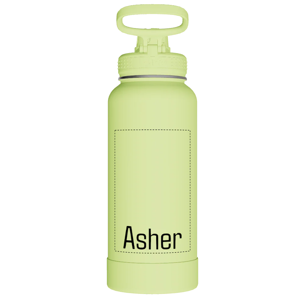 Actives Water Bottle With Spout Lid - customized - Image 2