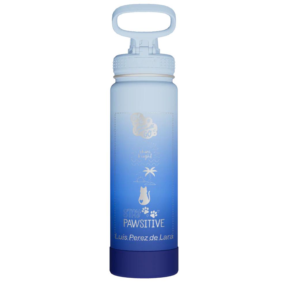Actives Water Bottle With Spout Lid - customized - Image 2