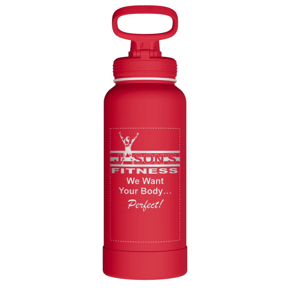 Actives Water Bottle With Spout Lid - customized - Image 2