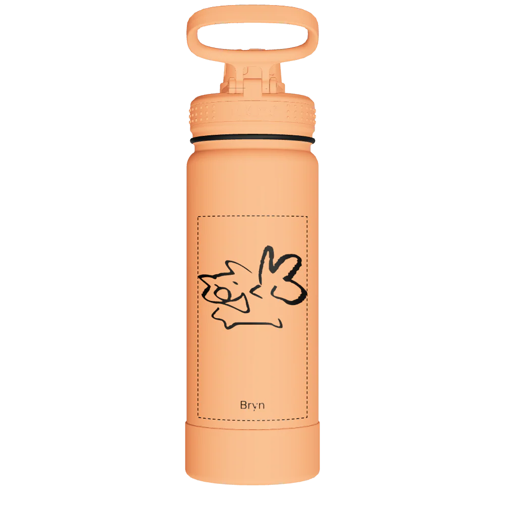 Actives Water Bottle With Spout Lid - customized