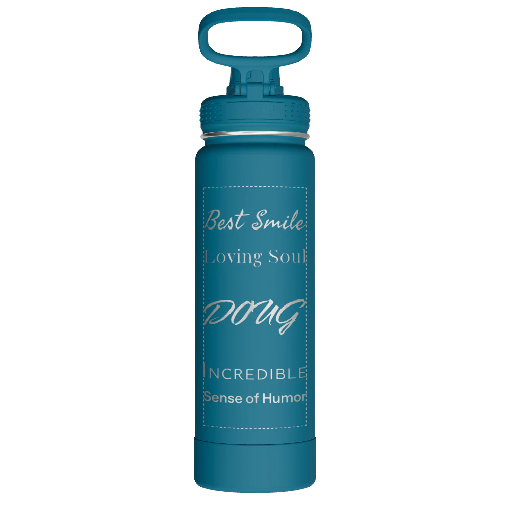 Actives Water Bottle With Spout Lid - customized - Image 2
