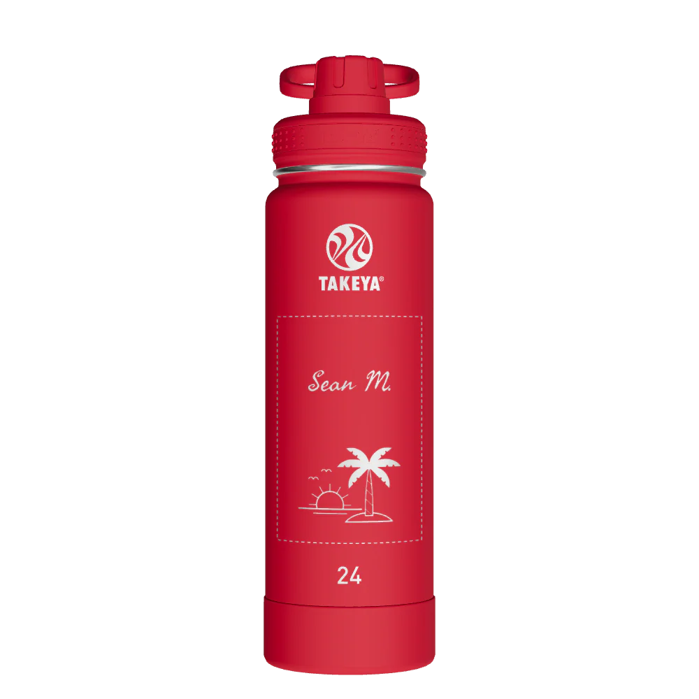 Actives Water Bottle With Spout Lid - customized
