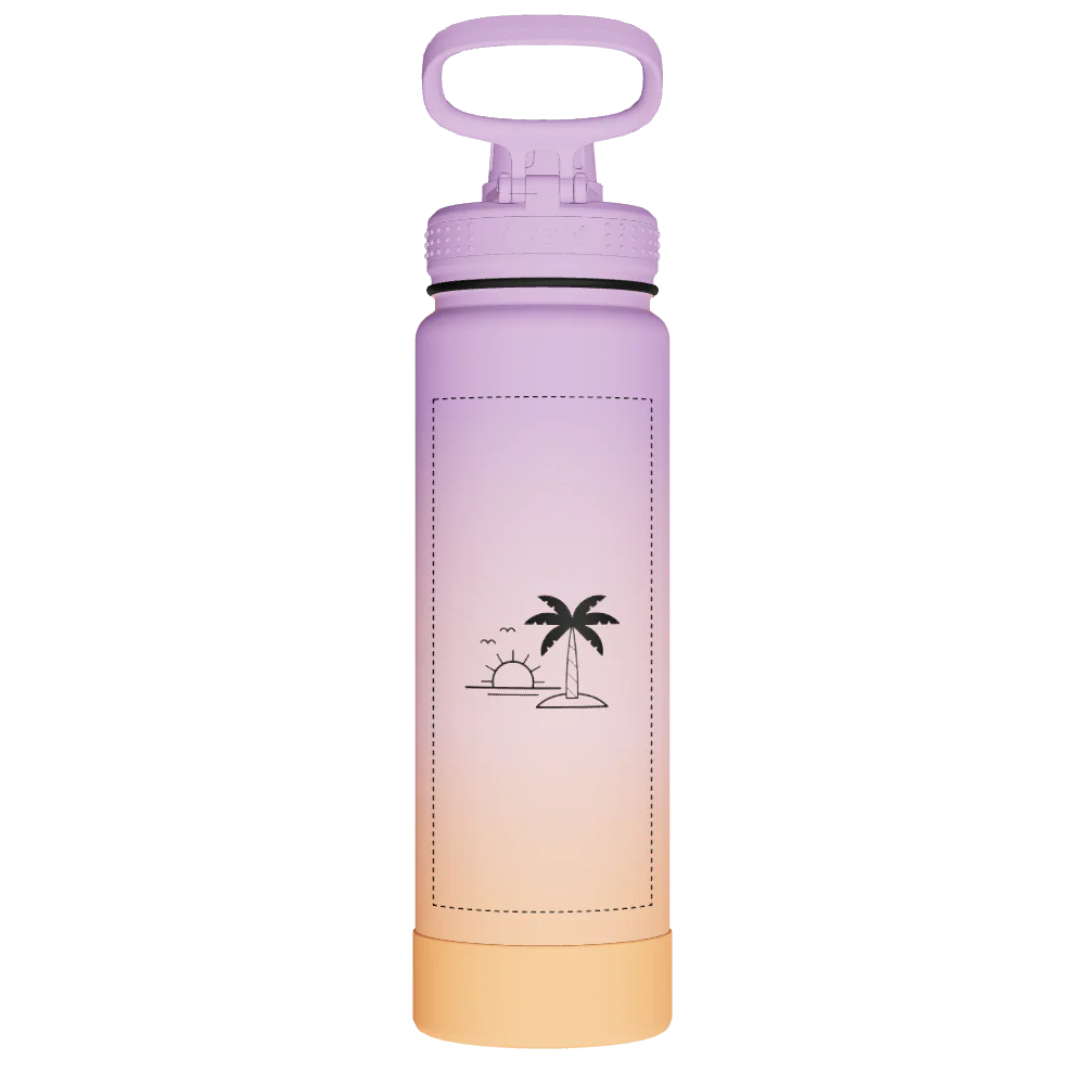 Actives Water Bottle With Spout Lid - customized - Image 2