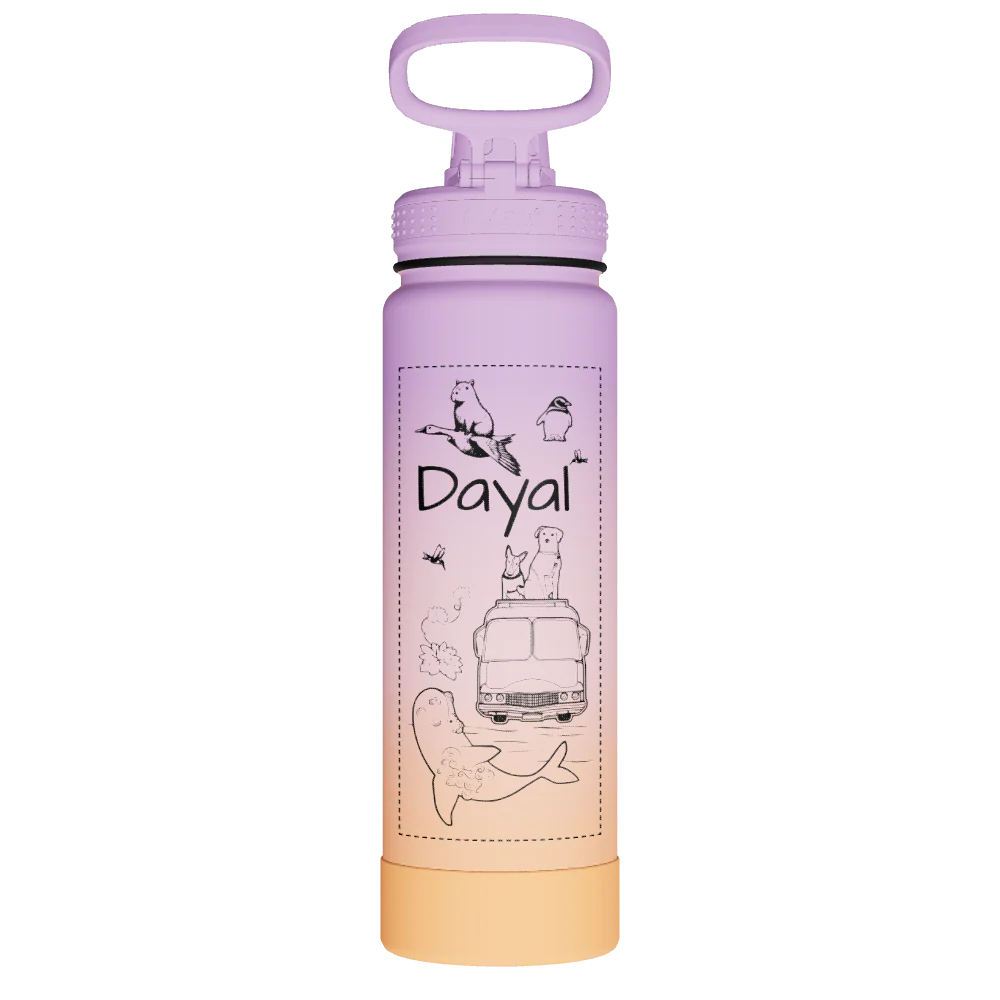 Actives Water Bottle With Spout Lid - customized