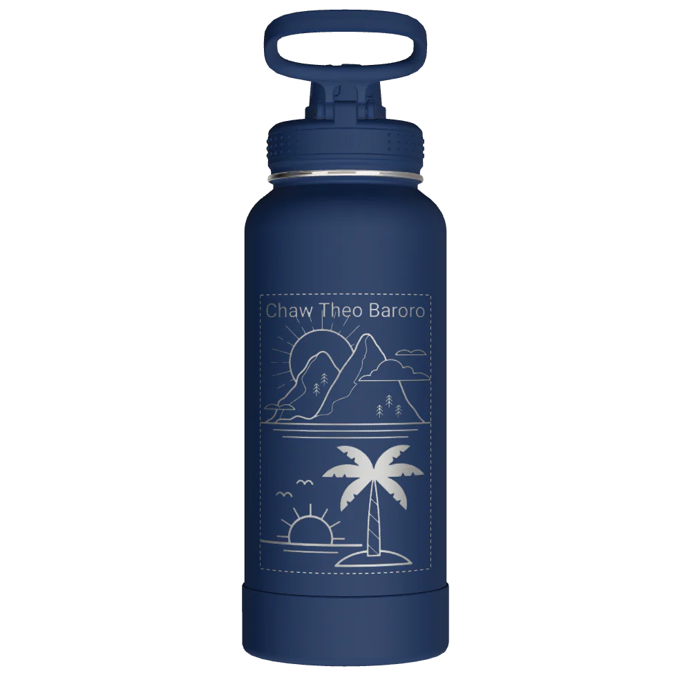 Actives Water Bottle With Spout Lid - customized - Image 2