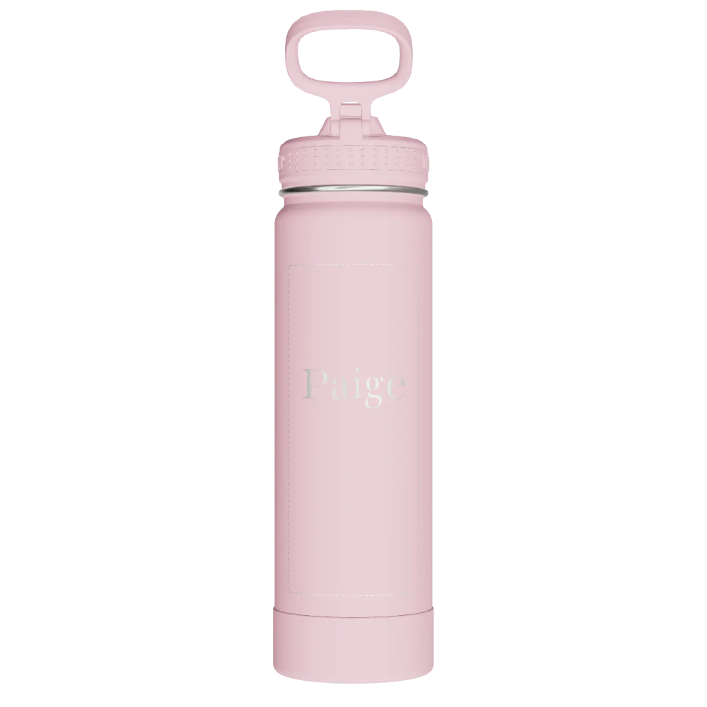 Actives Water Bottle With Straw Lid - customized - Image 2