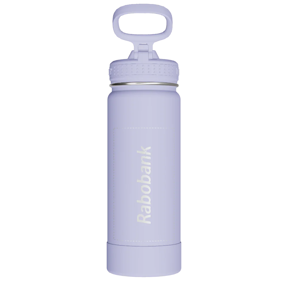 Actives Water Bottle With Straw Lid - customized