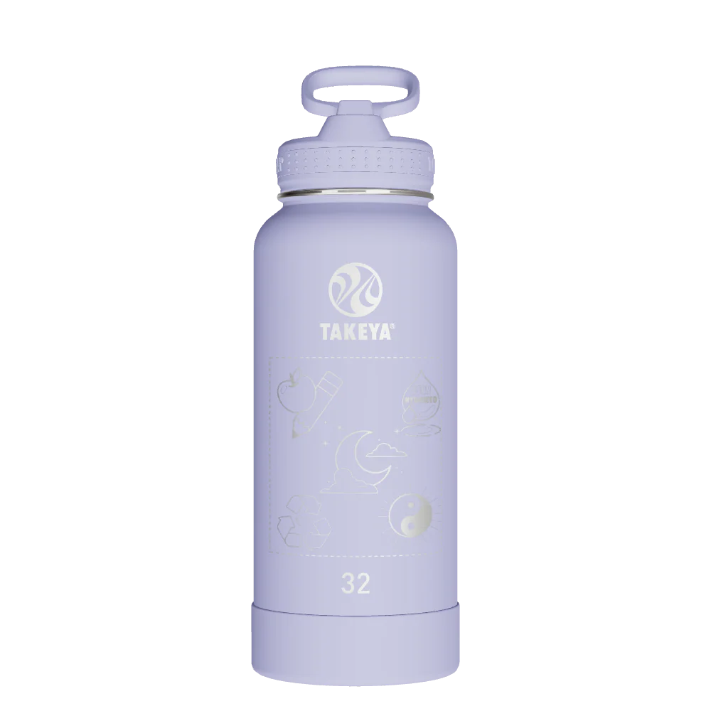 Actives Water Bottle With Straw Lid - customized
