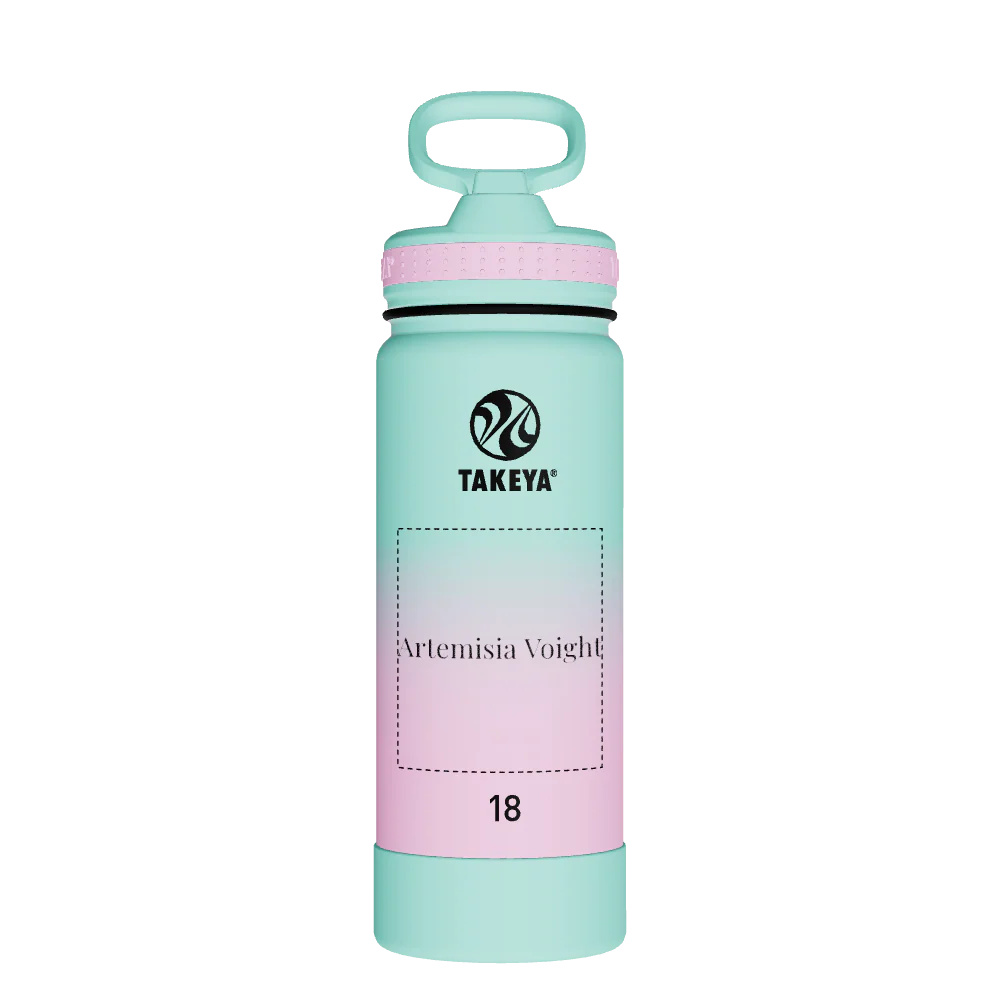 Actives Water Bottle With Straw Lid - customized