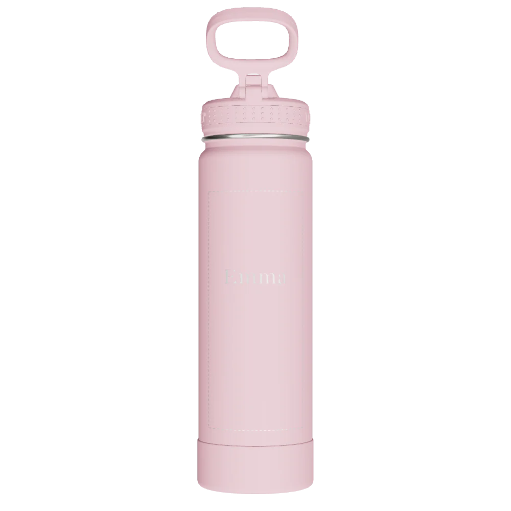 Actives Water Bottle With Straw Lid - customized - Image 2
