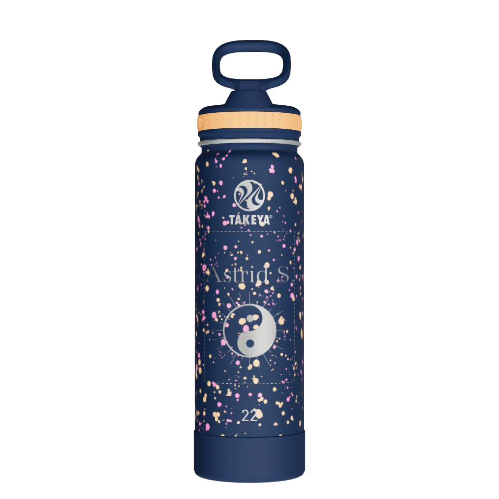 Actives Water Bottle With Straw Lid - customized