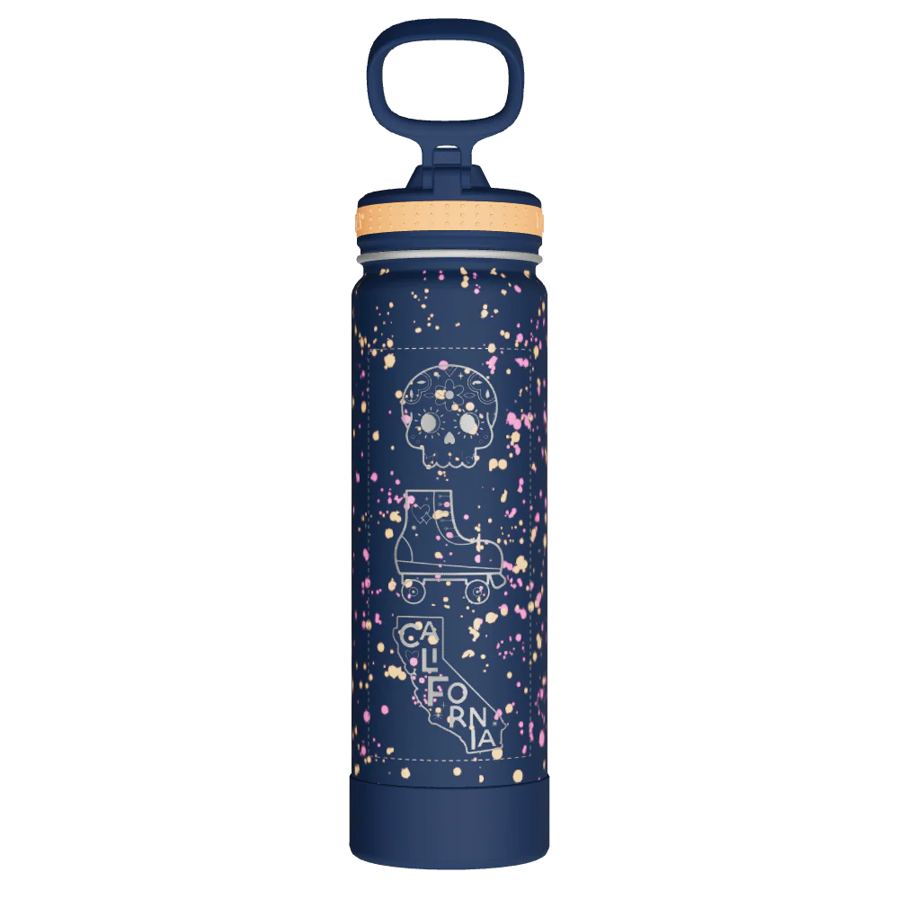 Actives Water Bottle With Straw Lid - customized - Image 2