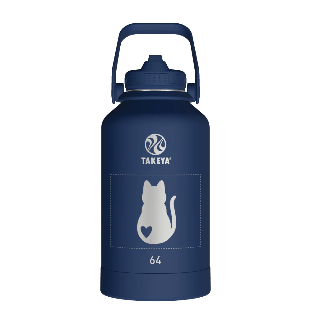 Actives Water Bottle With Straw Lid - customized