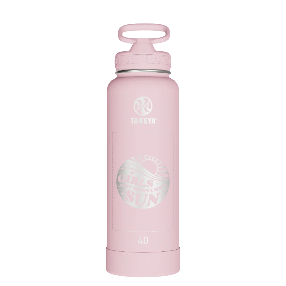 Actives Water Bottle With Straw Lid - customized