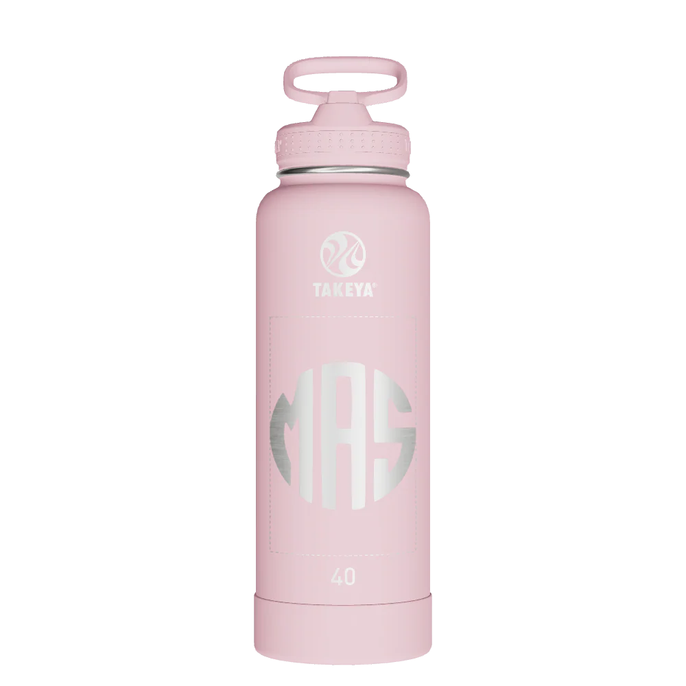 Actives Water Bottle With Straw Lid - customized