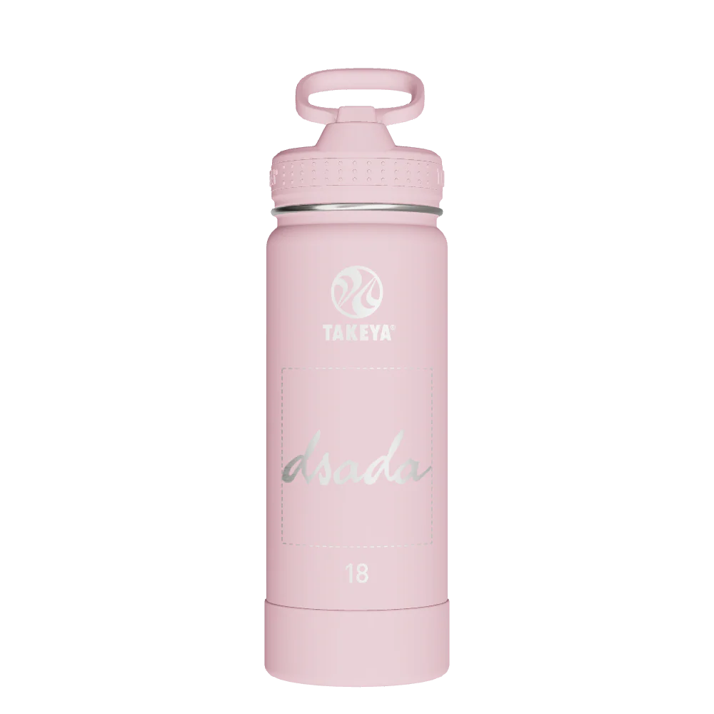 Actives Water Bottle With Straw Lid - customized