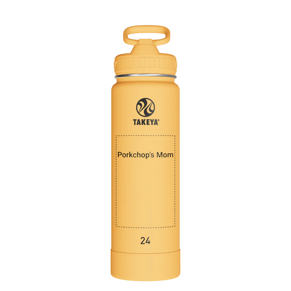 Actives Water Bottle With Straw Lid - customized
