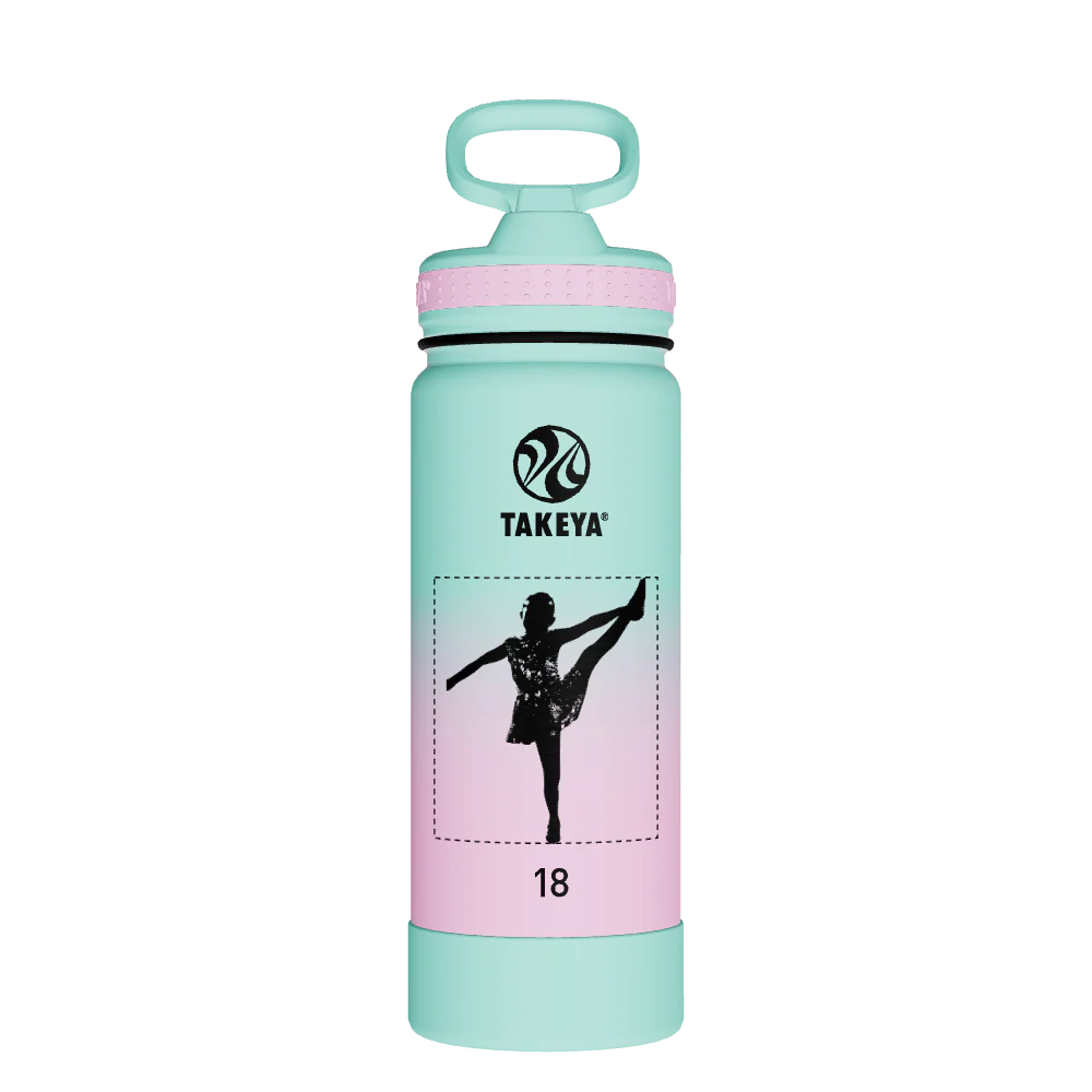 Actives Water Bottle With Straw Lid - customized