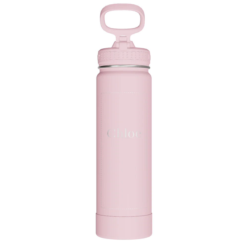Actives Water Bottle With Straw Lid - customized - Image 2