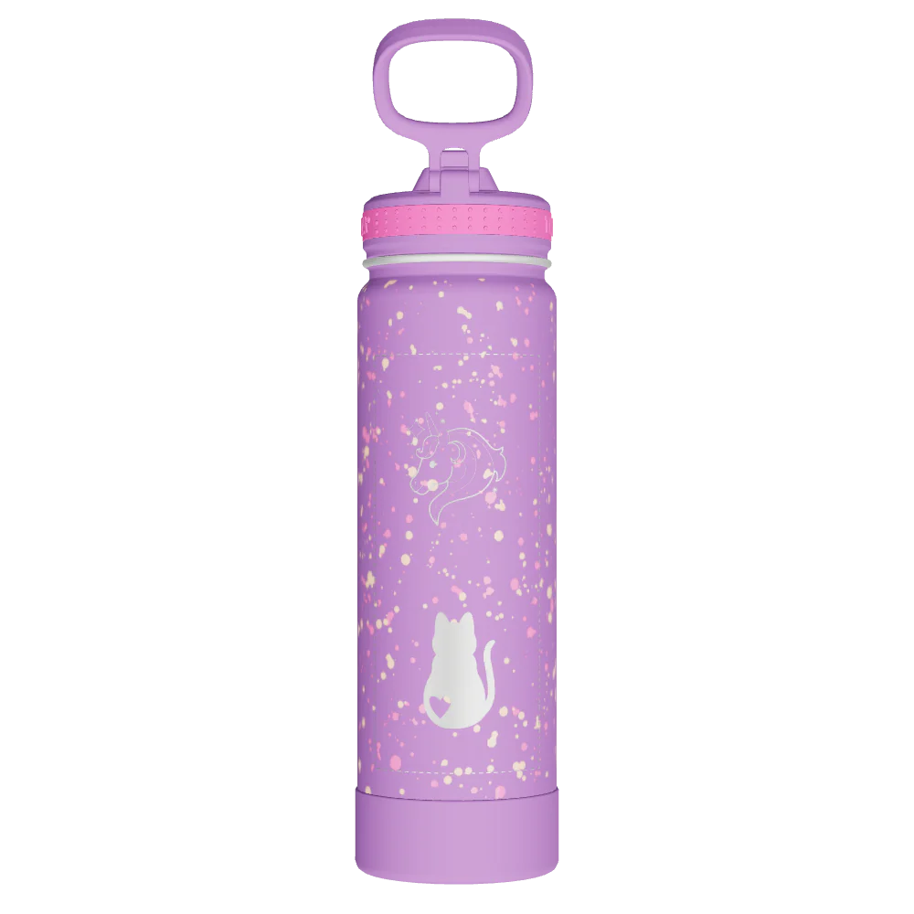 Actives Water Bottle With Straw Lid - customized - Image 2