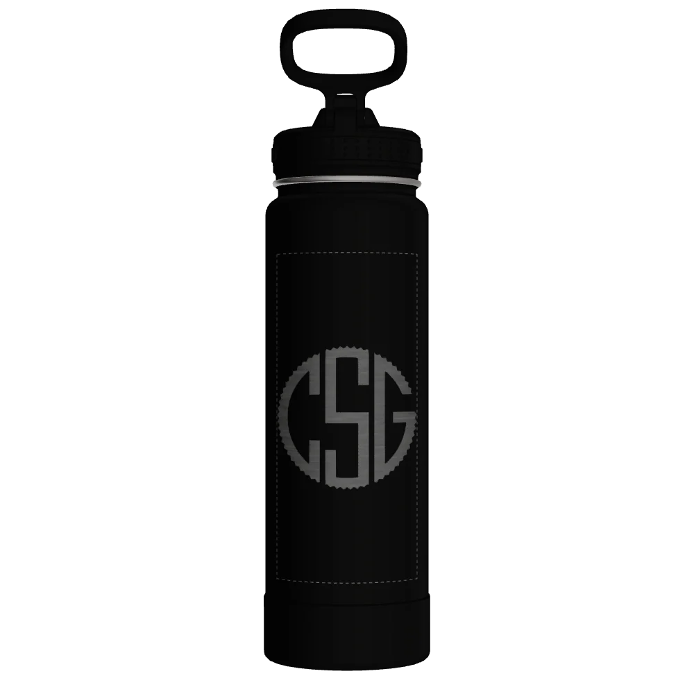 Actives Water Bottle With Straw Lid - customized