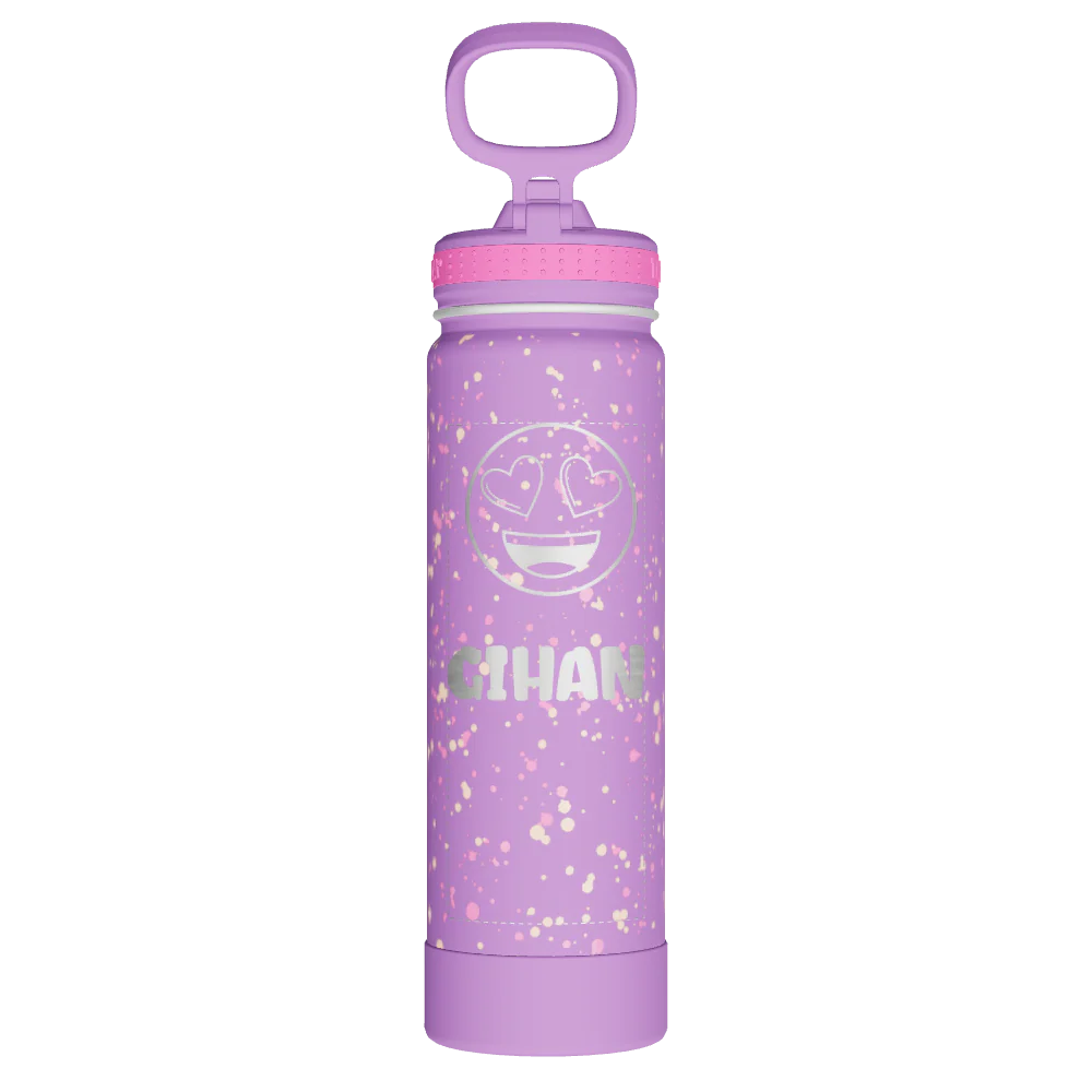 Actives Water Bottle With Straw Lid - customized - Image 2